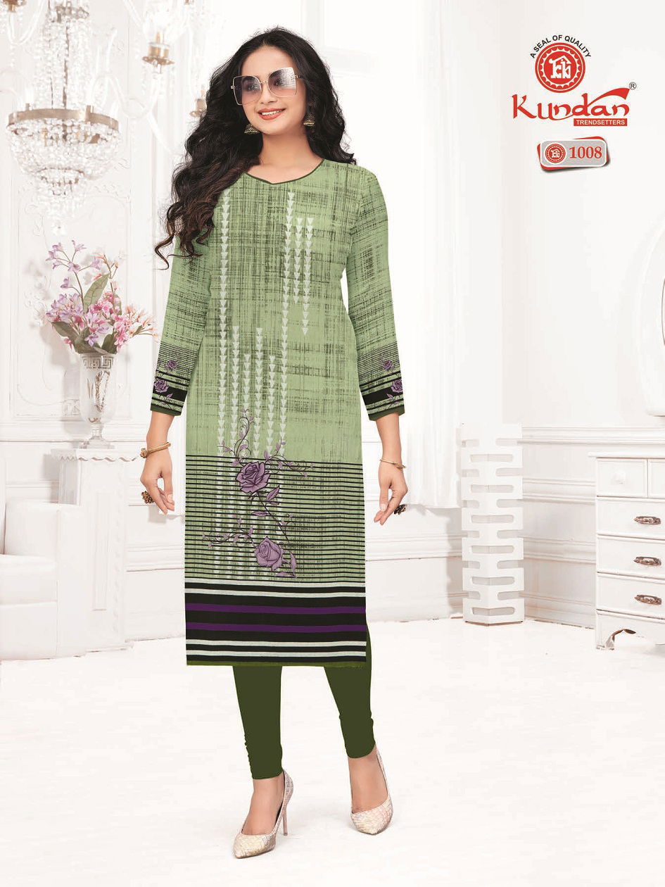 Malang Vol 1 By Kundan Daily Wear Cotton Straight Cut Kurti Wholesale Online
